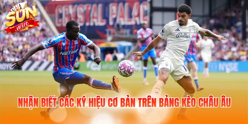 Nhận biết các ký hiệu cơ bản trên bảng kèo châu Âu